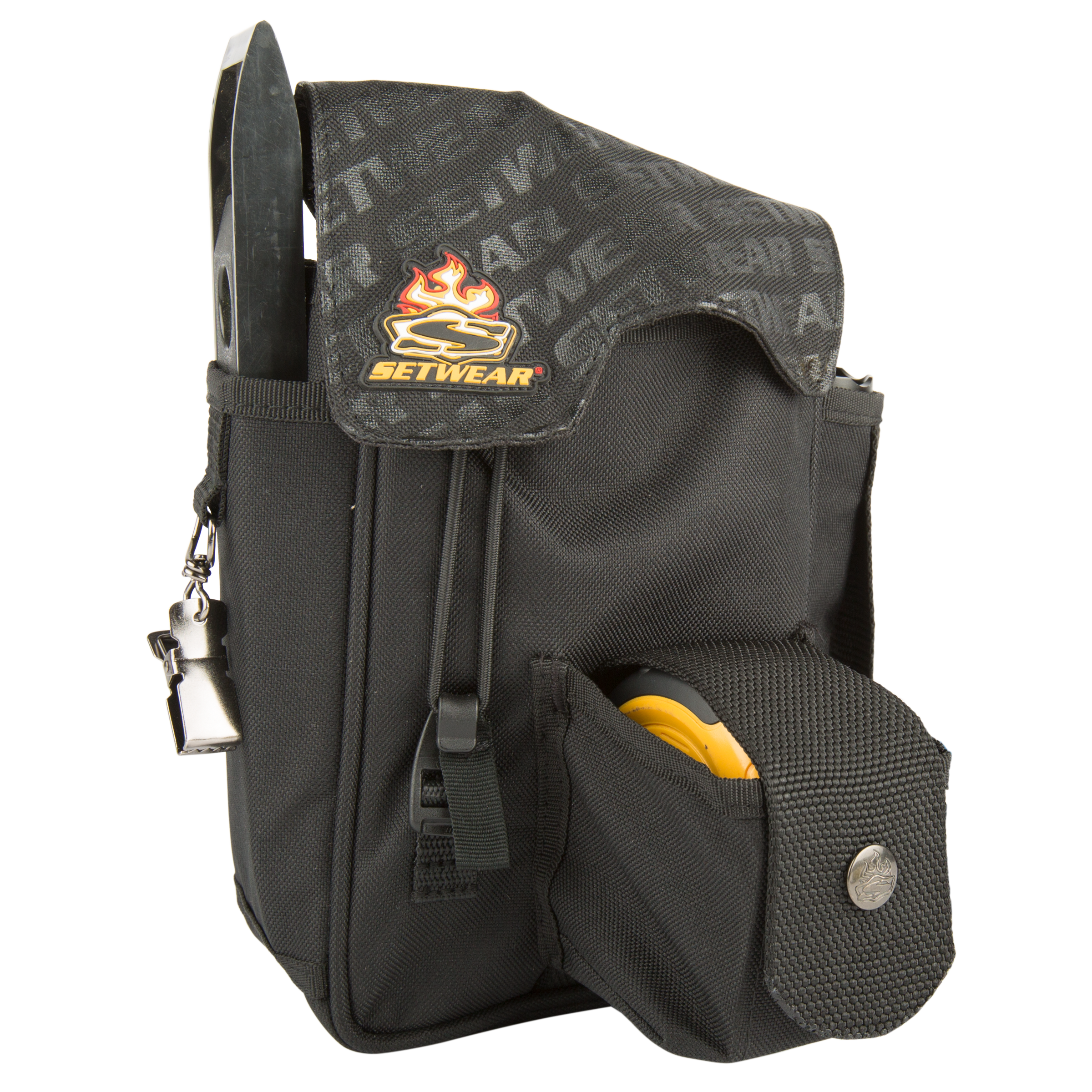 SetWear 7.5-Inch H x 6.5-Inch W Combo Tool Pouch - Black by SetWear Tool Pouch