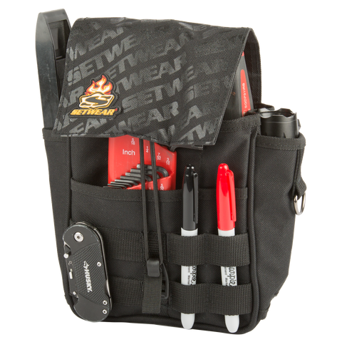 WORKPRO 14-inch Tool Bag, Multi-pocket Tool Organizer with Adjustable