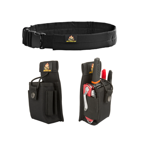 Core-Essentials-Bundle-Padded-Duty-Belt-and-Radio-Holster